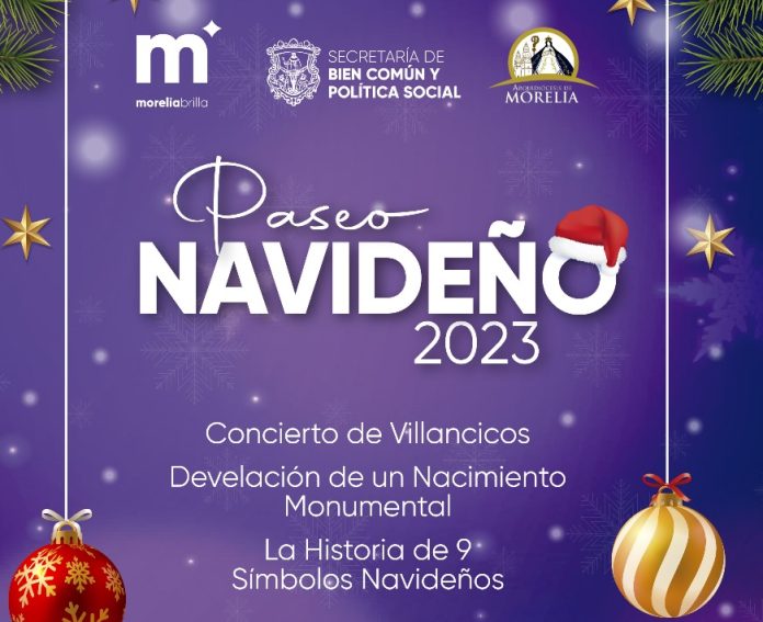 Invita Gobierno de Morelia al Paseo Navideño 2023 Invita Gobierno de Morelia al Paseo Navideño 2023