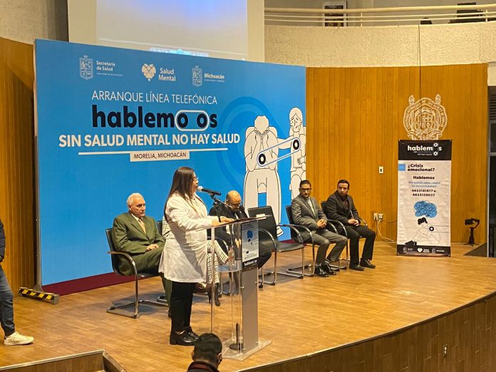 Para atender la salud mental de los michoacanos aperturan la línea “Hablemos”