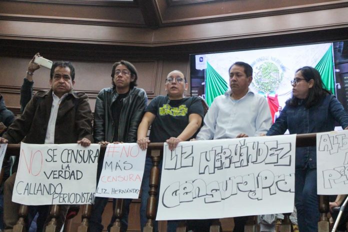 Periodistas protestan por censura contra compañero Javier Favela