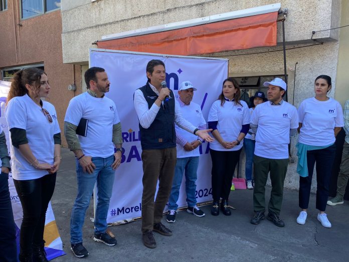 Arranca en Morelia segunda campaña de “Sácale Brillo a tu Banqueta 2024”