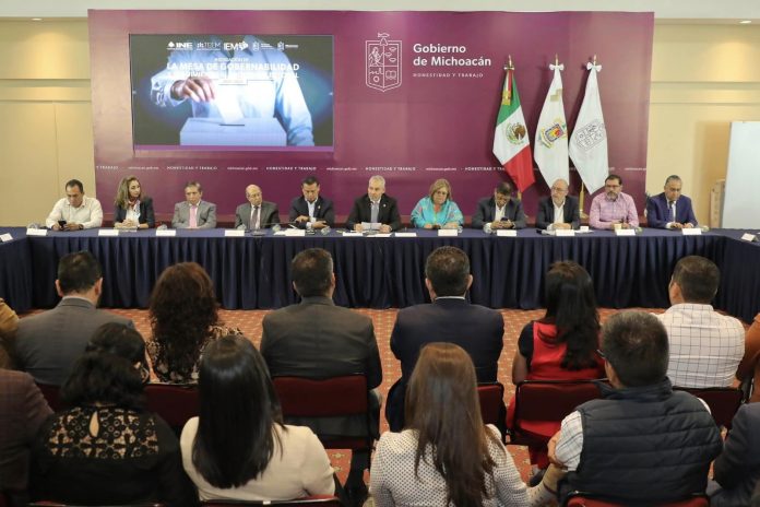Hasta el 31 de enero se retomará la Mesa de Gobernabilidad Electoral en Michoacán