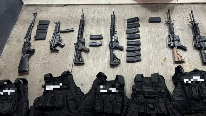 Detenidos en Morelia 5 hombres en posesión de 10 armas de fuego: SSP Detenidos en Morelia 5 hombres en posesión de 10 armas de fuego: SSP