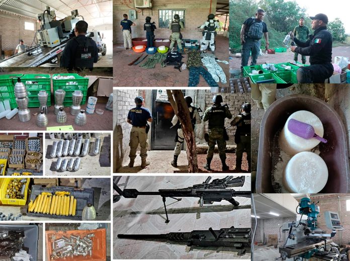 Gobierno confisca narcóticos, así como fábricas de armas y drogas en Zicuirán