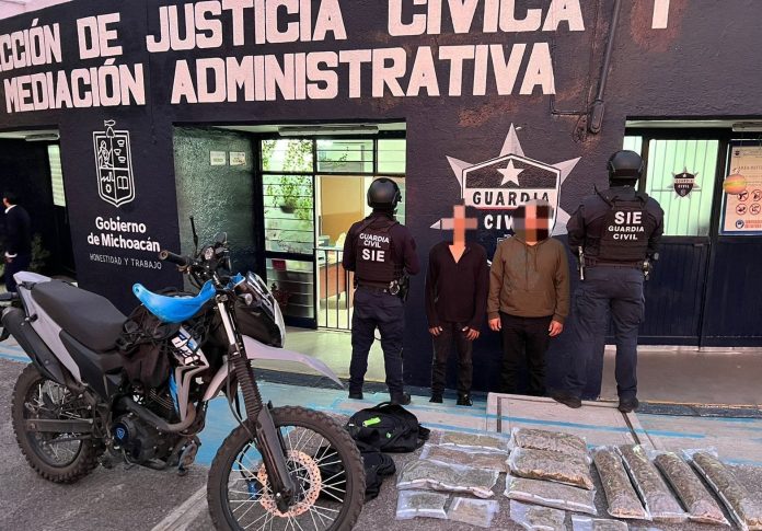 Detiene SSP a 2 presuntos distribuidores de droga, en Morelia Detiene SSP a 2 presuntos distribuidores de droga, en Morelia