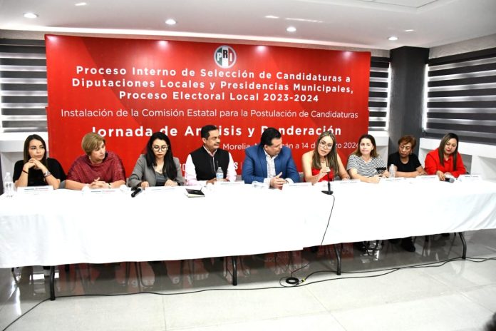 Acuerda PRI candidatos para 16 diputaciones locales, pendientes 8 distritos