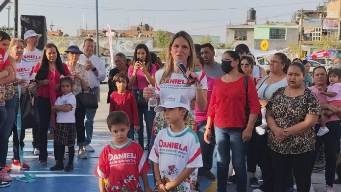 Con prioridad en la niñez, arrancó campaña Daniela de los Santos por el distrito 17 de Morelia