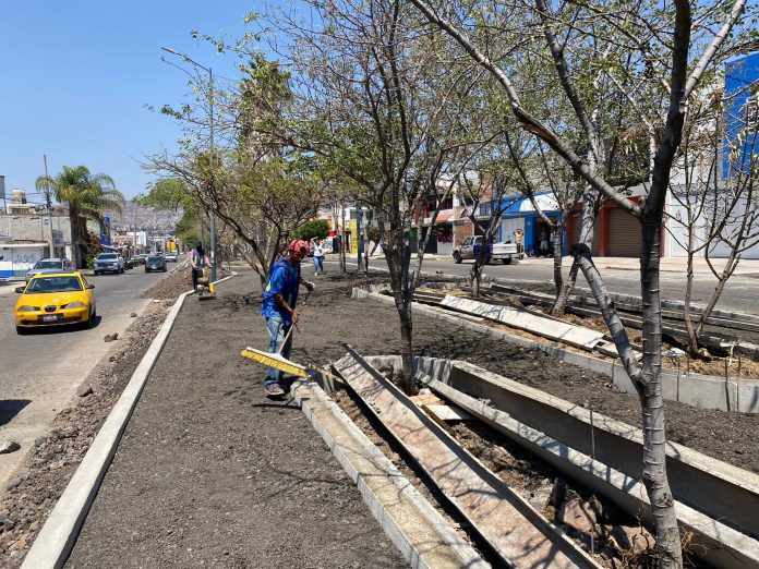 Parque lineal de Quinceo en Morelia, registra un avance del 40 por ciento
