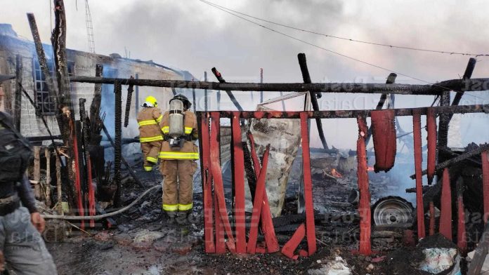 Se registra incendio en la colonia Ampliación Los Ejidos, de Morelia