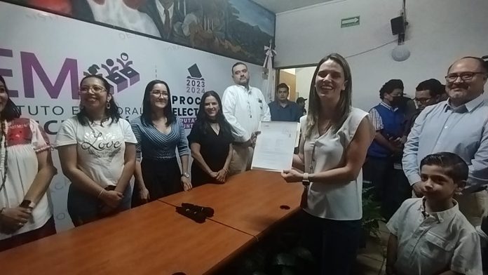 Se registra Daniela de los Santos, como candidata del PRI por Morelia Sureste