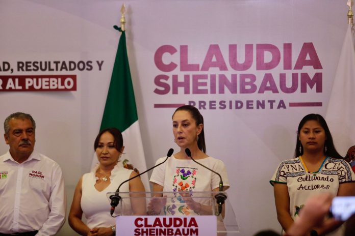 Claudia Sheinbaum asegura que no suspendió gira a Apatzingán por inseguridad