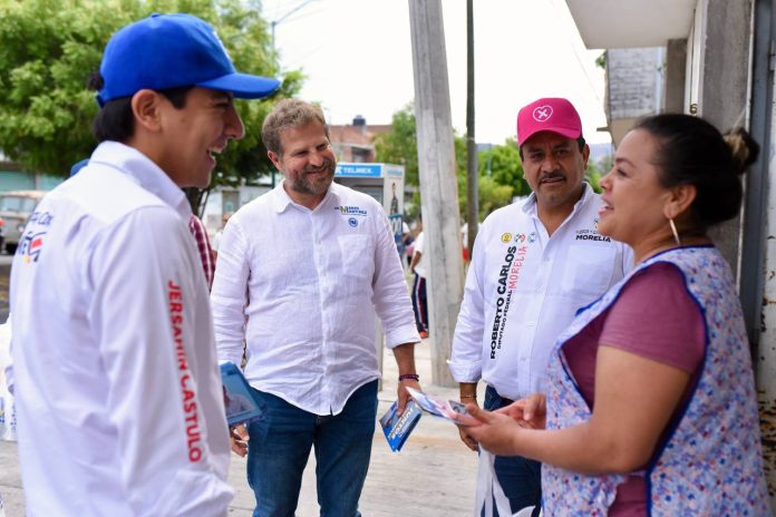 Muestran respaldo al doctor Mario Martínez, colonias del noroeste de Morelia