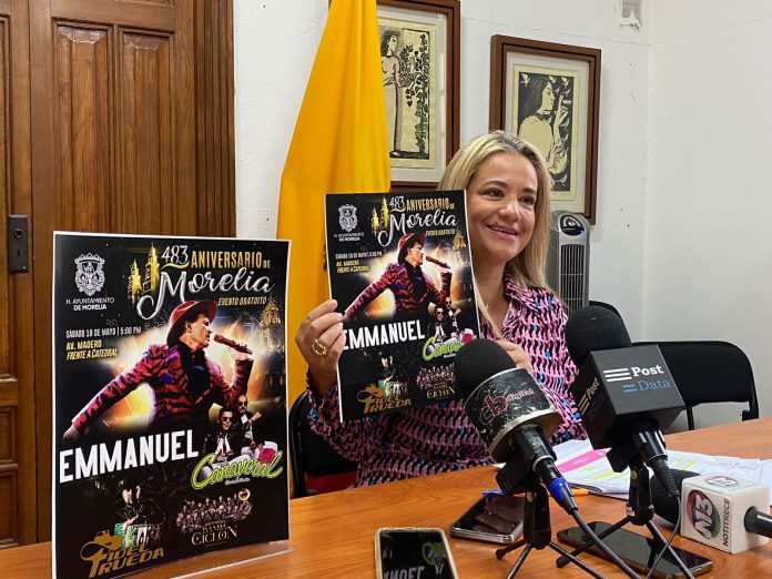 Invirtió Ayuntamiento 6.4 mdp para concierto de conmemoración del 483 aniversario de Morelia