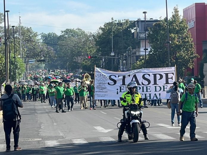 Integrantes del STASPE bloquearán vialidades este miércoles en todo el estado