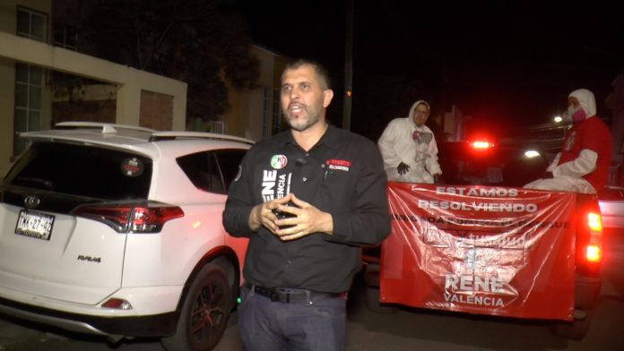 Gestiona René Valencia fumigaciones contra el dengue en Morelia