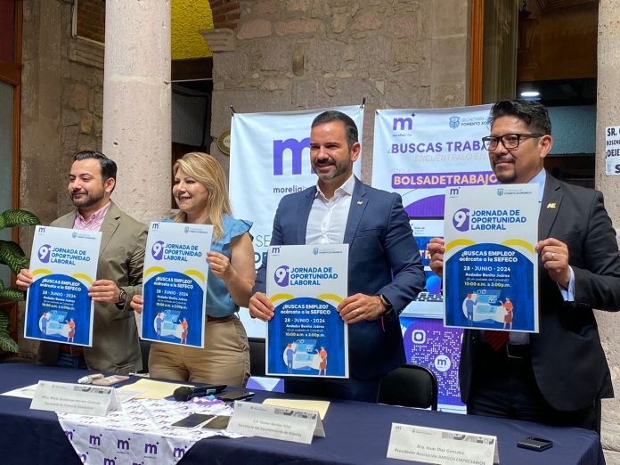 Ofertarán 587 plazas en la Novena Jornada Laboral del Ayuntamiento de Morelia Ofertarán 587 plazas en la Novena Jornada Laboral del Ayuntamiento de Morelia