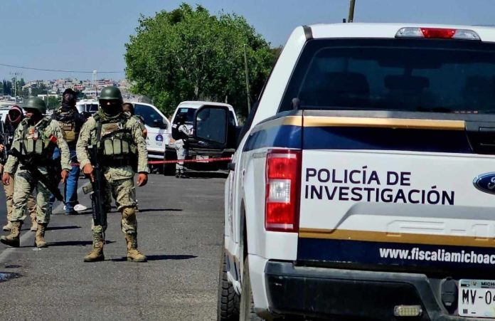 Se registra enfrentamiento entre policías y delincuentes en Indaparapeo
