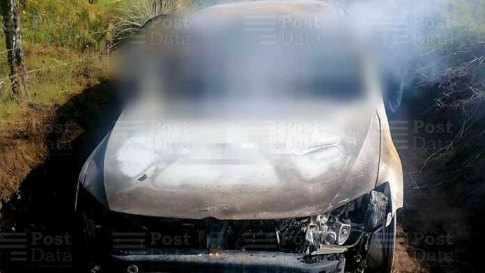 Son tres los cadáveres hallados en auto calcinado en brecha de Uruapan Son tres los cadáveres hallados en auto calcinado en brecha de Uruapan