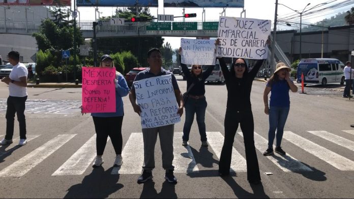 Trabajadores, jueces y magistrados de Michoacán se sumaron al paro nacional en rechazo a la Reforma Judicial