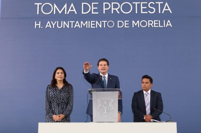 Rinde protesta Alfonso Martínez como alcalde de Morelia para el trienio 2024-2027