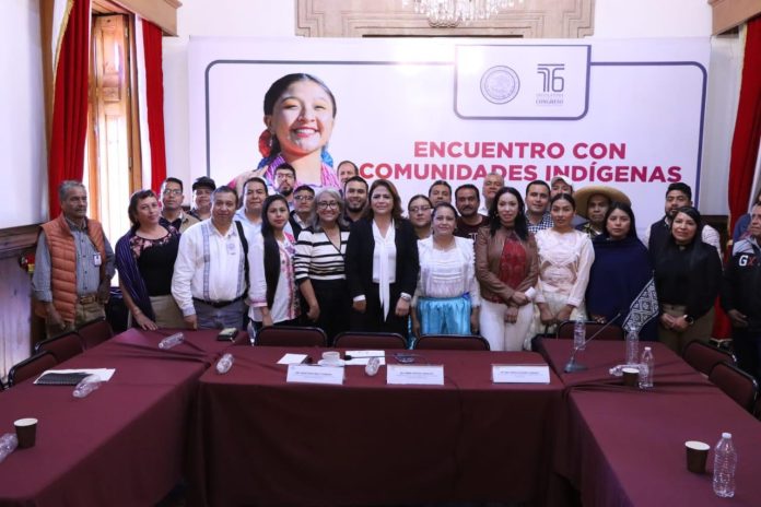 Diputados se reúnen con representantes de Comunidades Indígenas de Michoacán