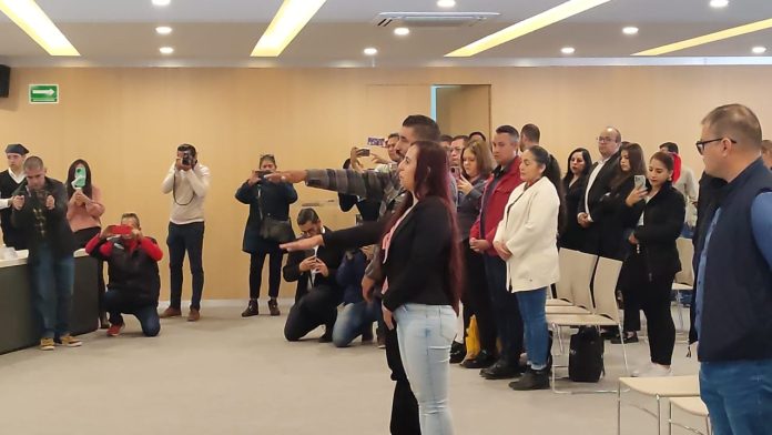 Rinde protesta nuevo jefe de tenencia de Chiquimitío, en Morelia