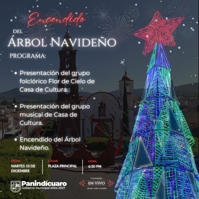 Encendido del Árbol Navideño Ilumina Panindícuaro