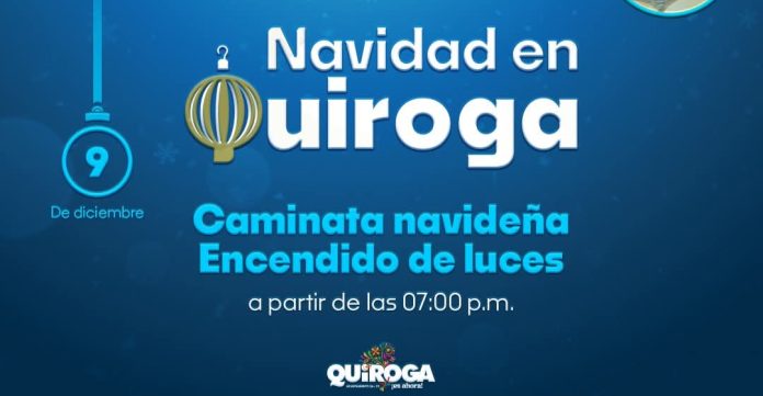 Quiroga se iluminará con la magia de la Navidad