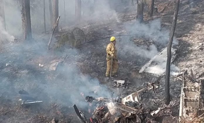 Avioneta caída en Quitupan, salió de Tepalcatepec y se dirigía a Guadalajara