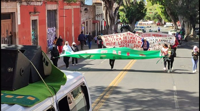 Para exigir se retome el diálogo, FNLS marchó hasta Palacio de Gobierno