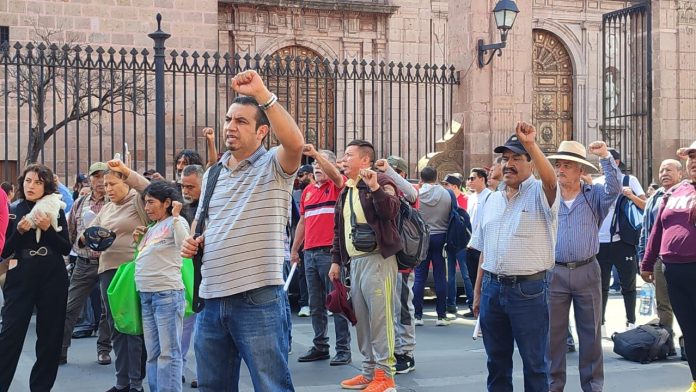 Marcha Poder de Base en apoyo a migrantes michoacanos en riesgo de deportación