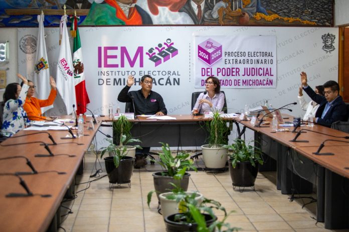 Aprueba IEM publicar las listas finales de candidatos a jueces y magistrados en Michoacán
