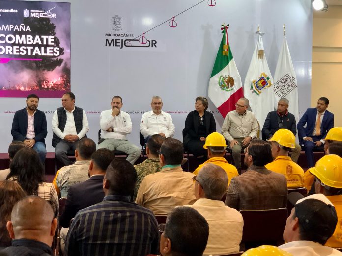 En marcha campaña de prevención y combate de incendios forestales en Michoacán