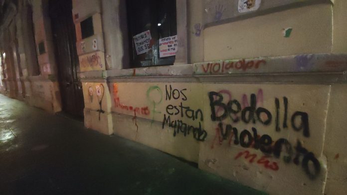 Aumentan daños al Centro Histórico de Morelia por protesta del 8M este 2025