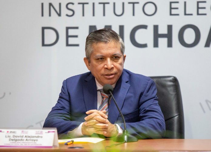 El vocal ejecutivo del Instituto Nacional Electoral (INE) en Michoacán, David Delgado Arroyo alertó sobre los riesgos que enfrenta el proceso electoral El vocal ejecutivo del Instituto Nacional Electoral (INE) en Michoacán, David Delgado Arroyo alertó sobre los riesgos que enfrenta el proceso electoral