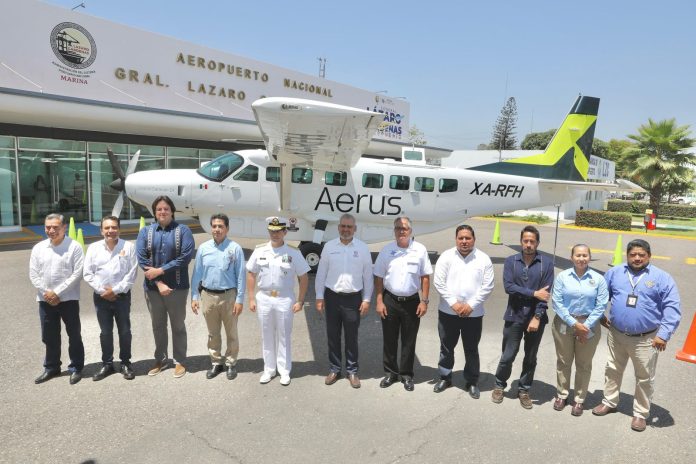 Con Aerus se recuperan vuelos comerciales de LC a CDMX: Bedolla