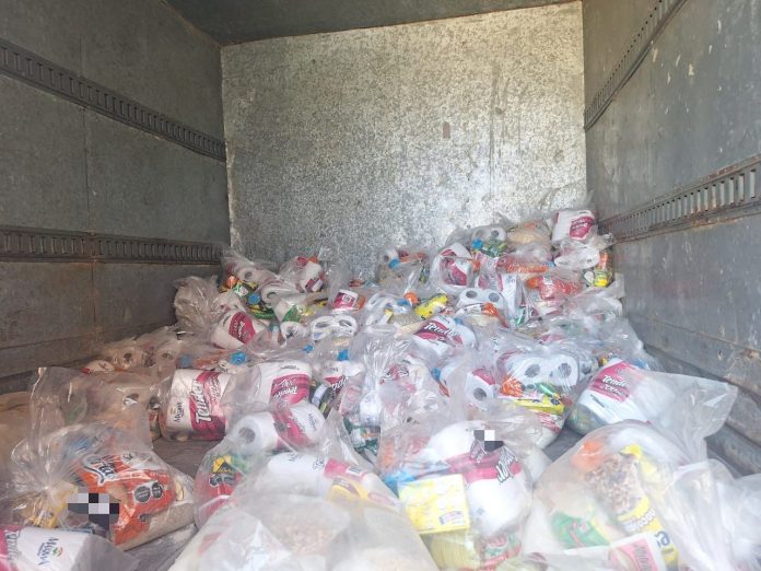 Decomisadas 130 dotaciones alimentarias con leyenda de una célula delictiva: SSP