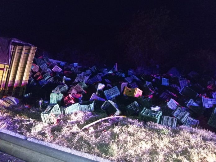 Asaltan y abandonan camión aguacatero en la Autopista de Occidente