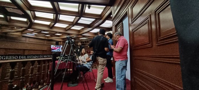 Advierten riesgo estructural del salón de sesiones en el Congreso de Michoacán