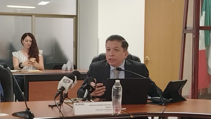 El presidente consejero del Instituto Nacional Electoral (INE) en Michoacán, David Delgado Arroyo