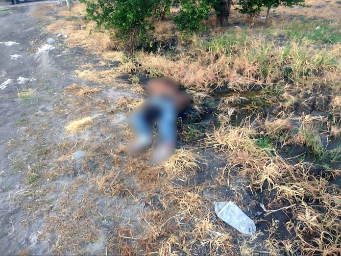 Abandonan un ejecutado en San Antonio La Labor
