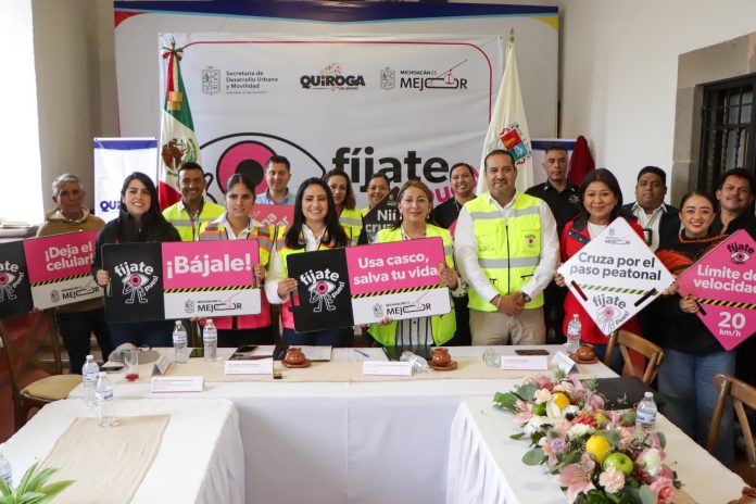 Quiroga se suma al programa “Fíjate Pues” para fortalecer la seguridad vial