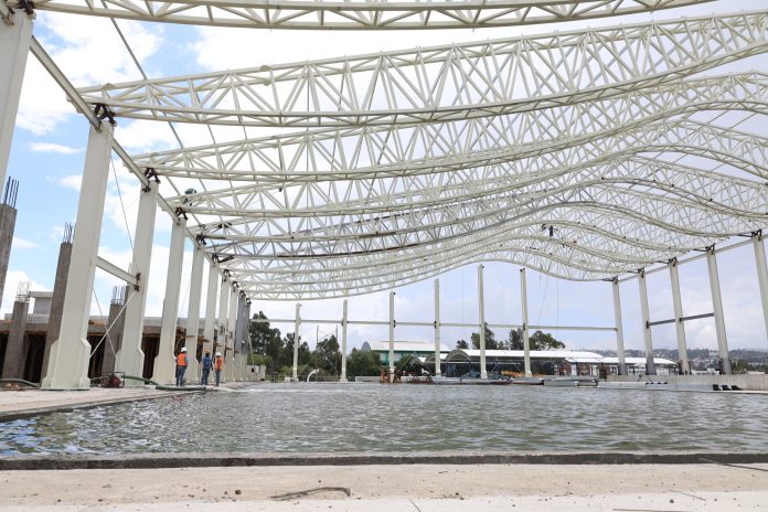 Administración de Yarabí Ávila construye obras de alto impacto; alberca Olímpica al 70 por ciento