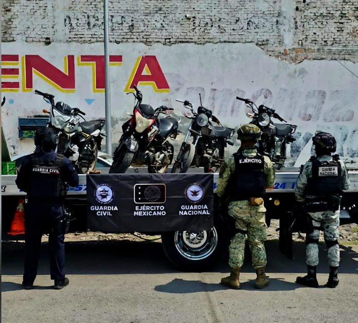 Aseguran 4 motos abandonadas durante operativo en Apatzingán Aseguran 4 motos abandonadas durante operativo en Apatzingán