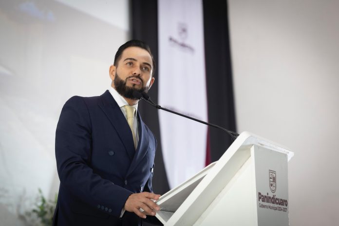 Alcalde de Panindícuaro, Manuel López Meléndez rindió su primer informe de gobierno