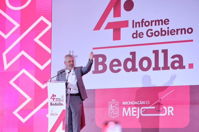 Gobernador compromete “no más deuda para Michoacán”, en su informe regional de Morelia Gobernador compromete “no más deuda para Michoacán”, en su informe regional de Morelia