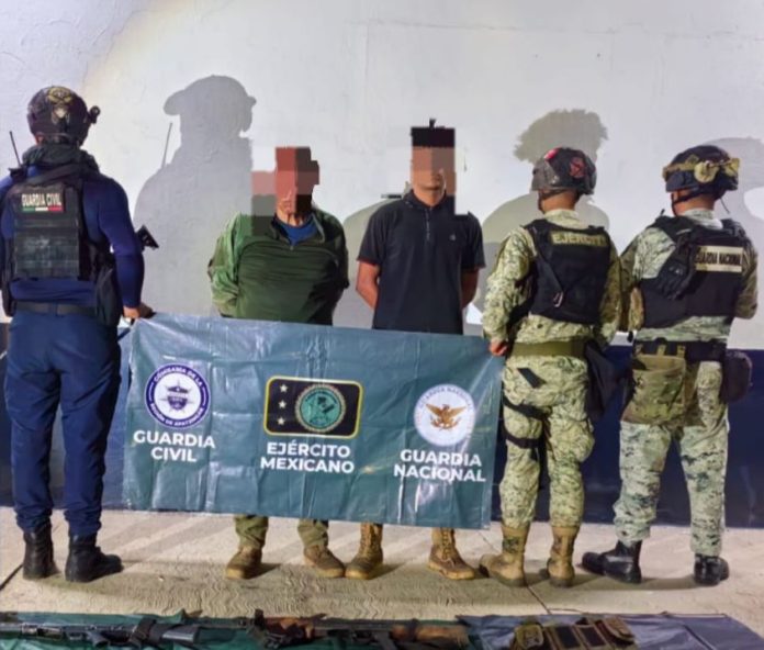 Dos hombres y armas aseguradas en Apatzingán: SSP Dos hombres y armas aseguradas en Apatzingán: SSP