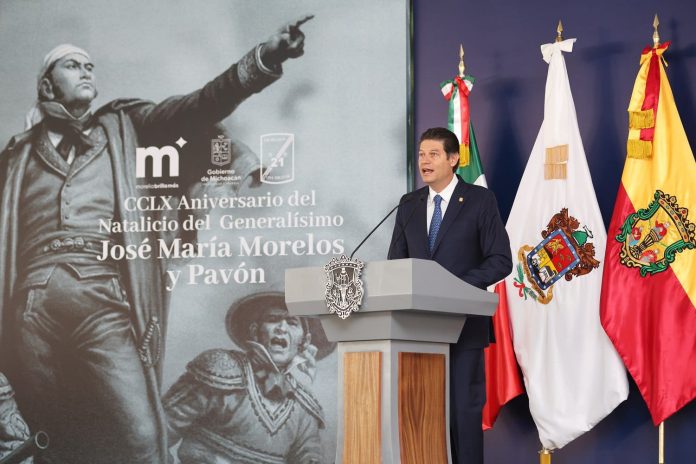 Alcalde de Morelia llama a la reconciliación, al conmemorar el Natalicio del Generalísimo Morelos