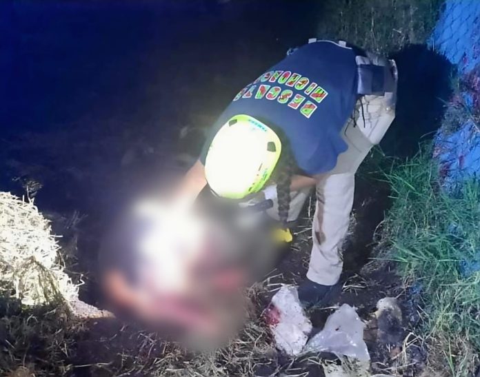 Lapidado y baleado encuentran cadáver en predio de Zamora