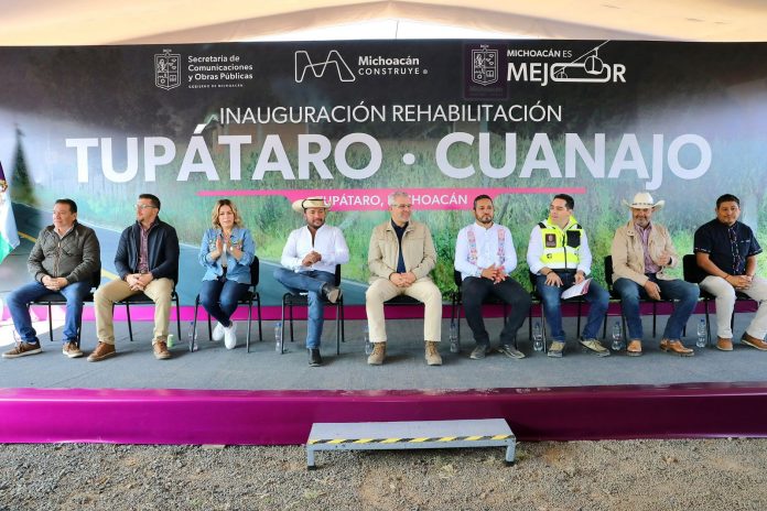 Inaugura Bedolla libramiento Tupátaro-Cuanajo para impulsar el turismo y el comercio artesanal