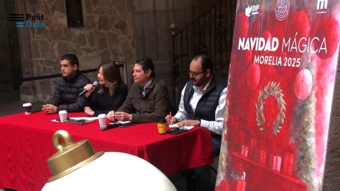 El 1 de diciembre, encendido de luces navideñas en Morelia “Luces por la paz”